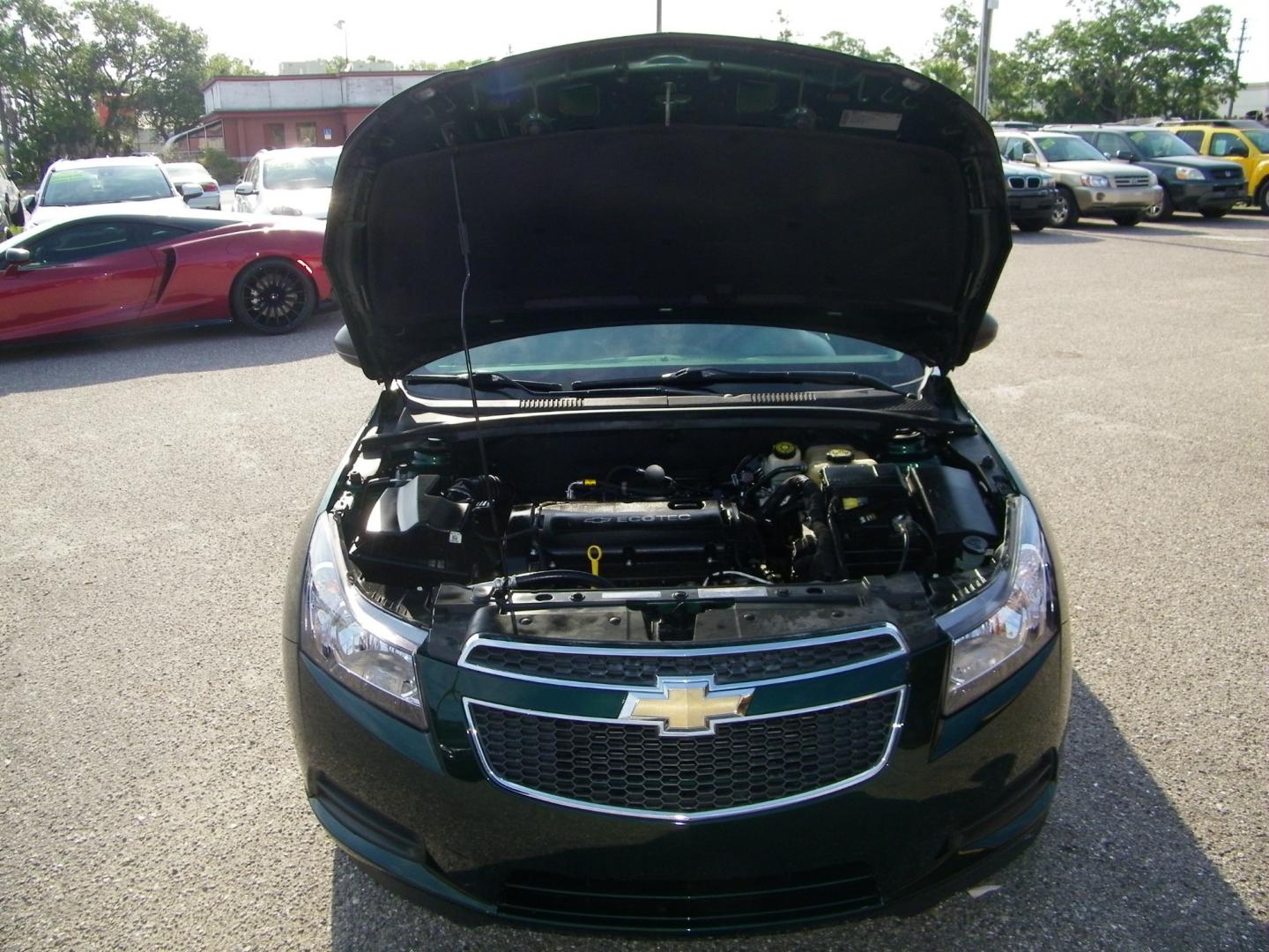 2014 GREEN /Beige Chevrolet Cruze LS (1G1PA5SH4E7) with an 1.8L L4 DOHC 16V FFV engine, 6-Speed Automatic transmission, located at 4000 Bee Ridge Road, Sarasota, FL, 34233, (941) 926-0300, 27.298664, -82.489151 - Photo#9